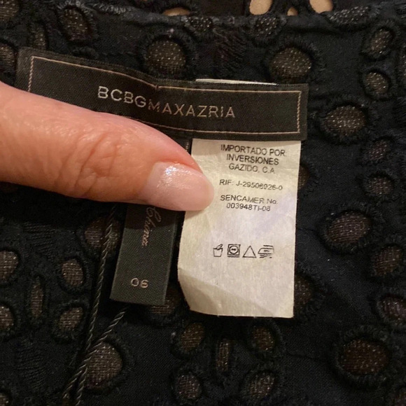 BCBGMAXAZRIA nude&black dress size 6 NWOT - Picture 5 of 5